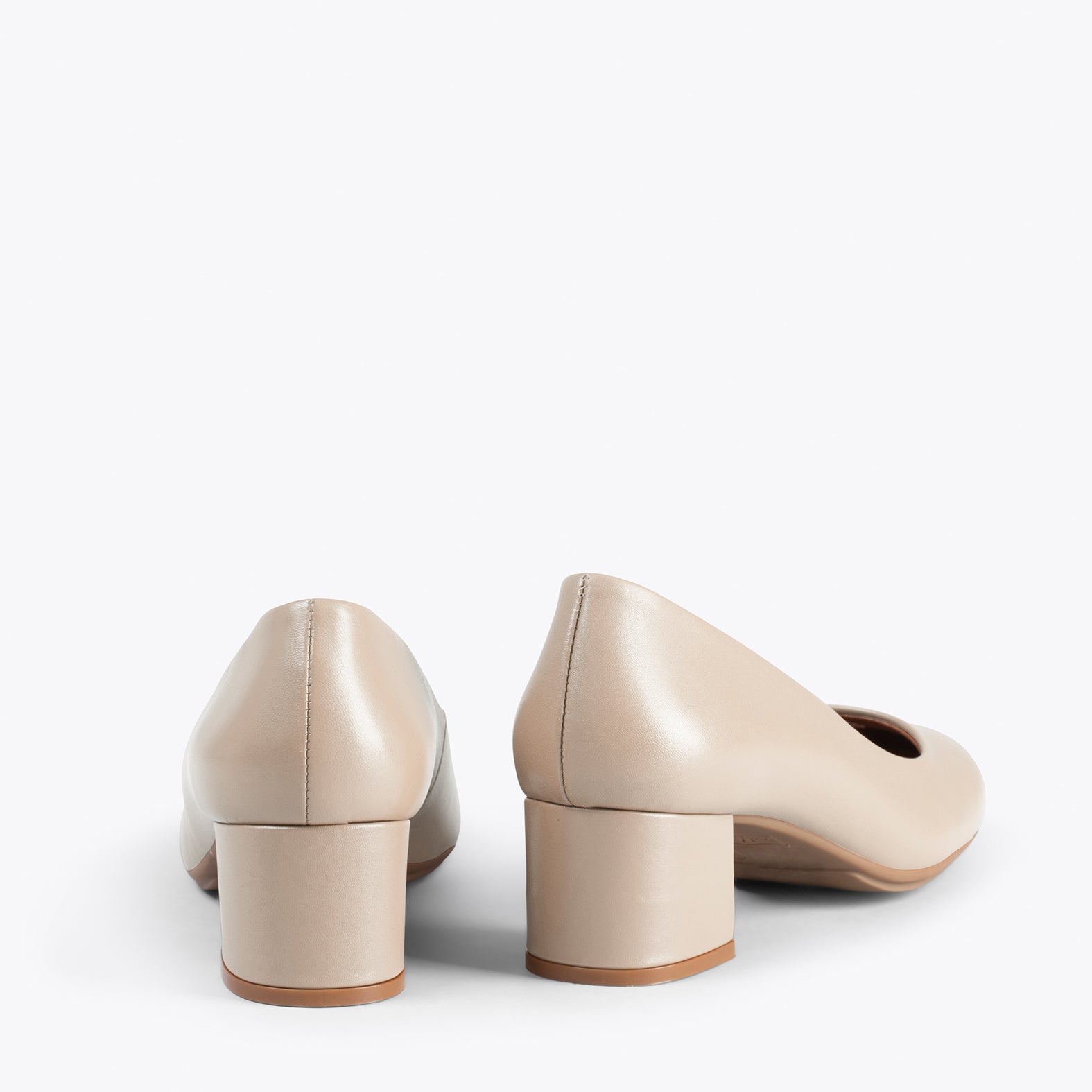 URBAN REDONDO SALON - Zapatos de tacón bajo de napa TAUPE