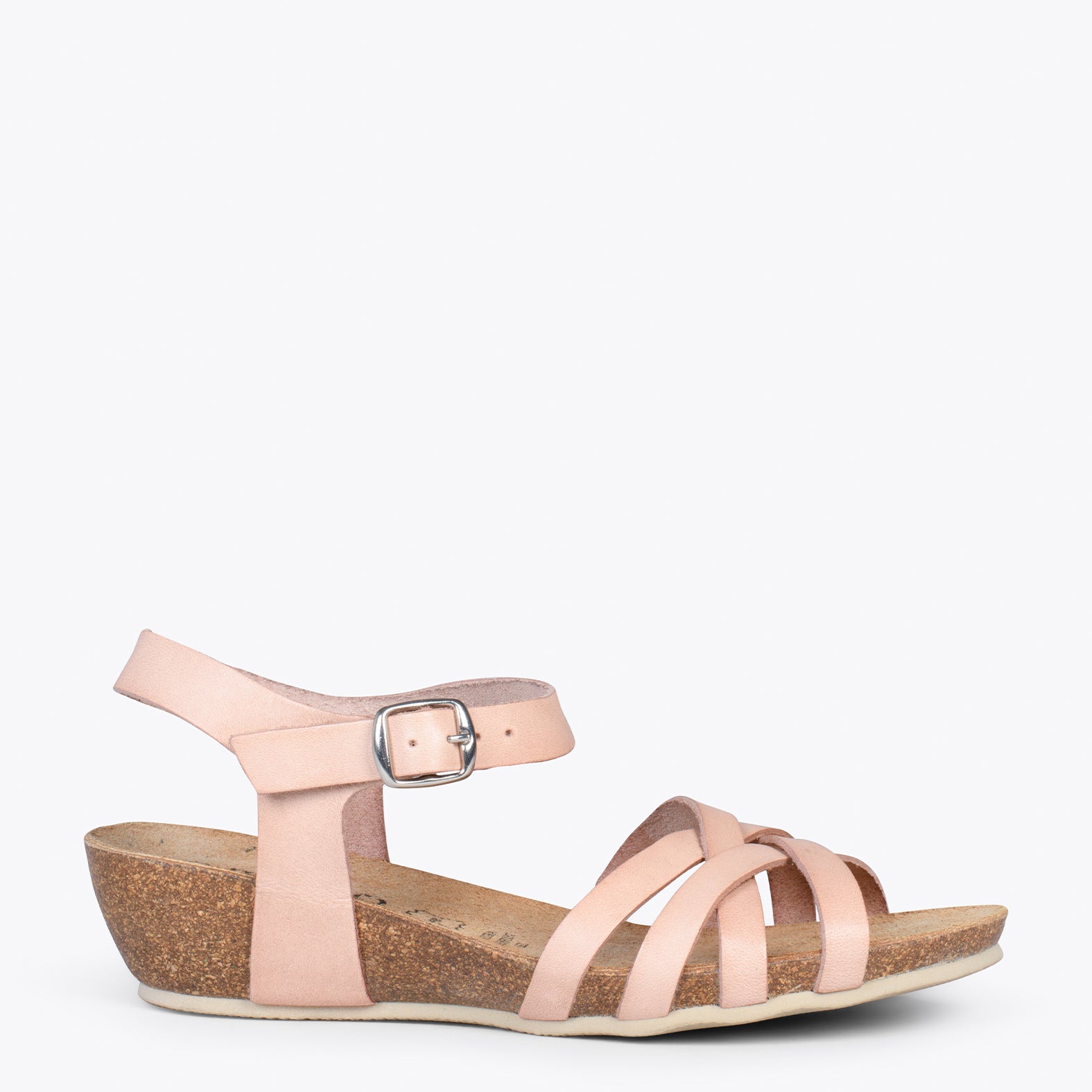 HANAE – NUDE BIO flat sandals with straps
