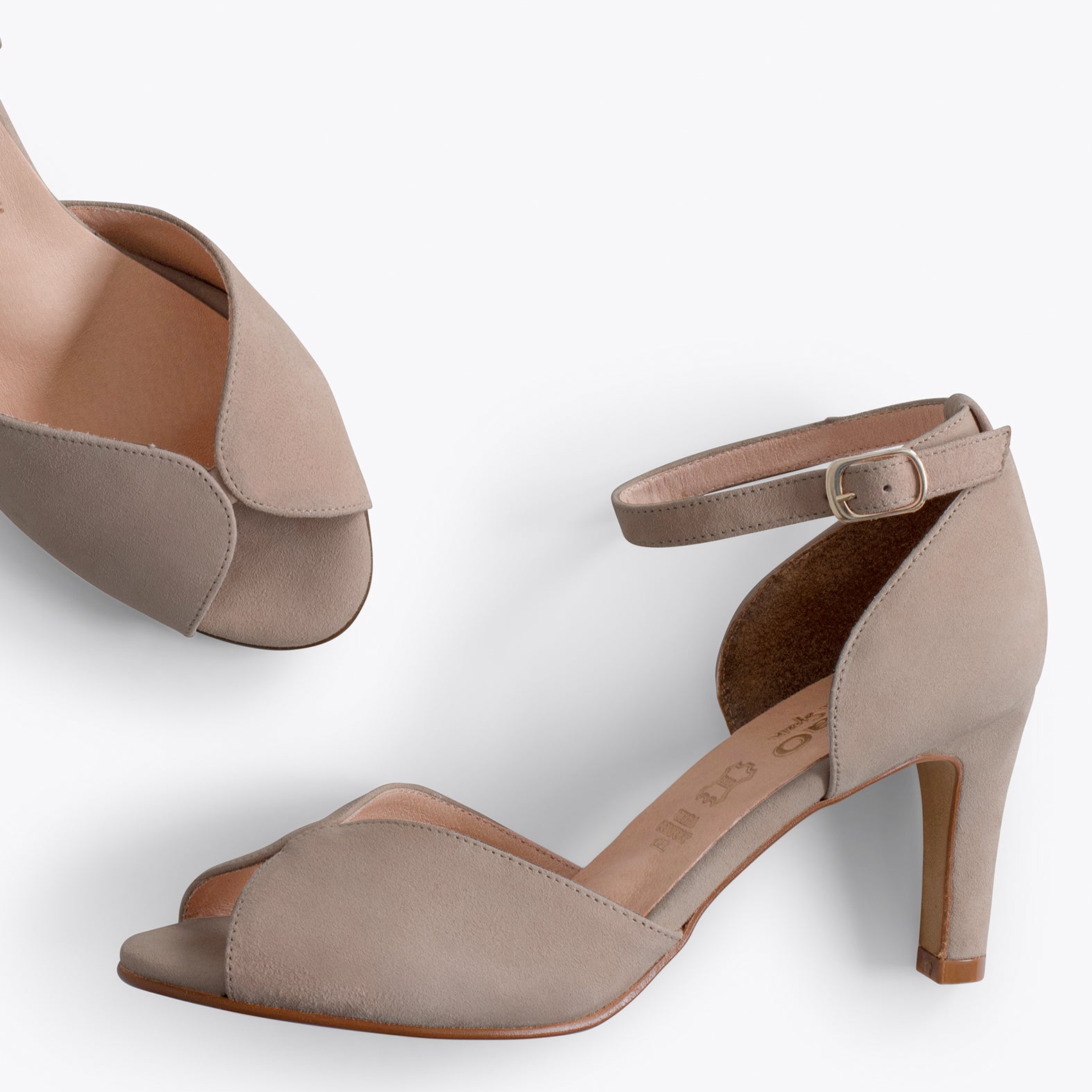 PETAL – TAUPE high heel sandal