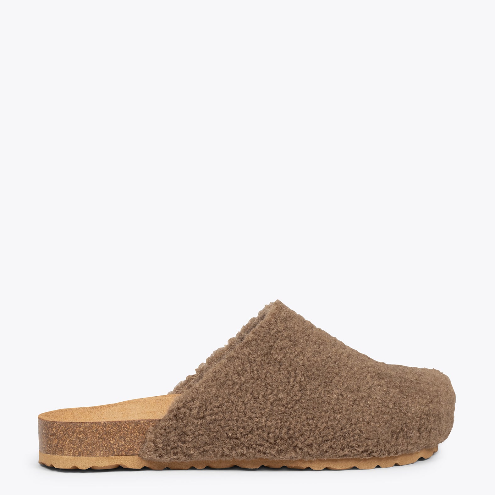 DREAMING - TAUPE fluffy home slipper