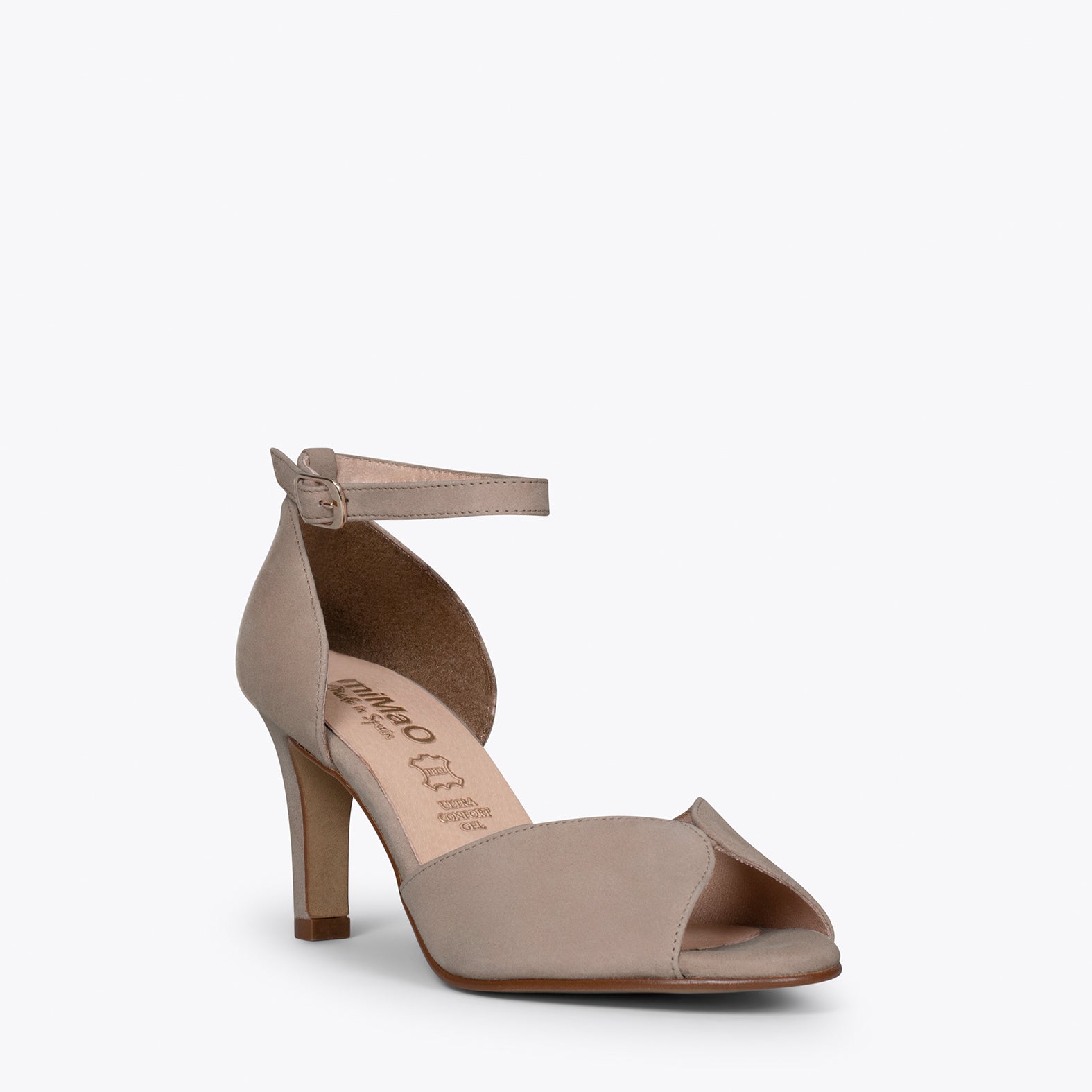 PETAL – TAUPE high heel sandal