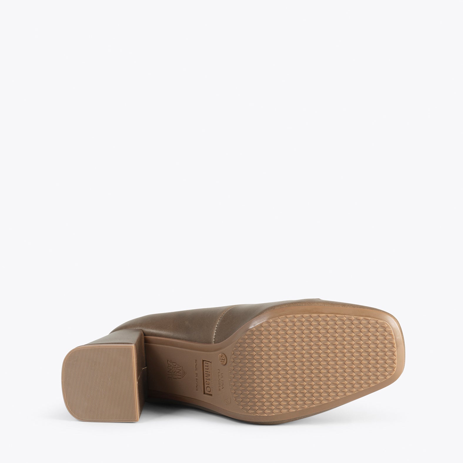 MÍA – Zapatos con tacón bloque TAUPE