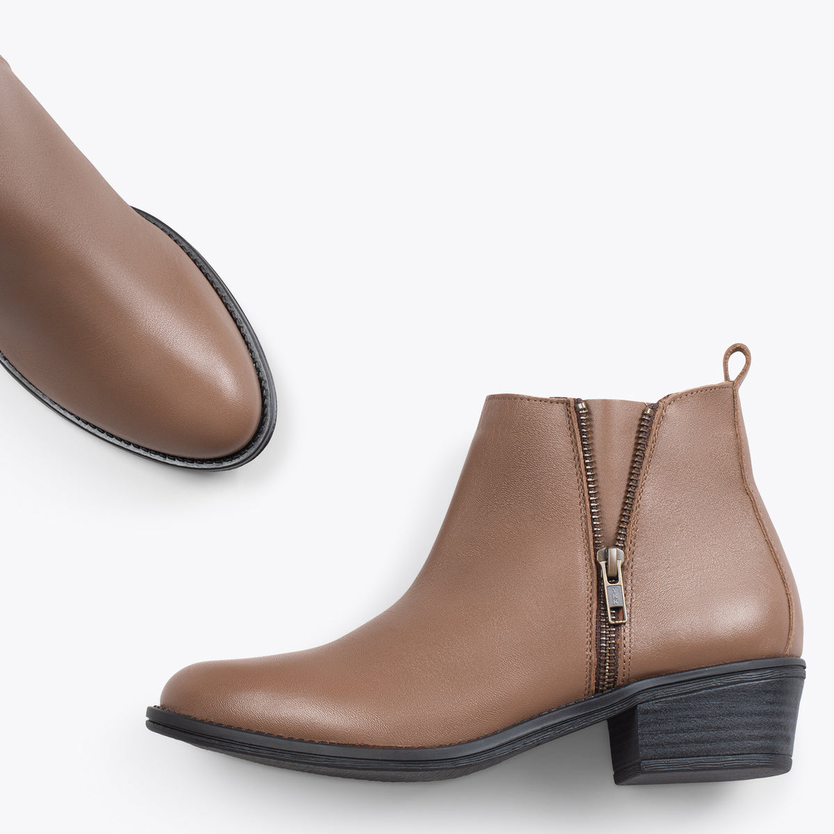BASIC – Botines bajos para mujer TAUPE