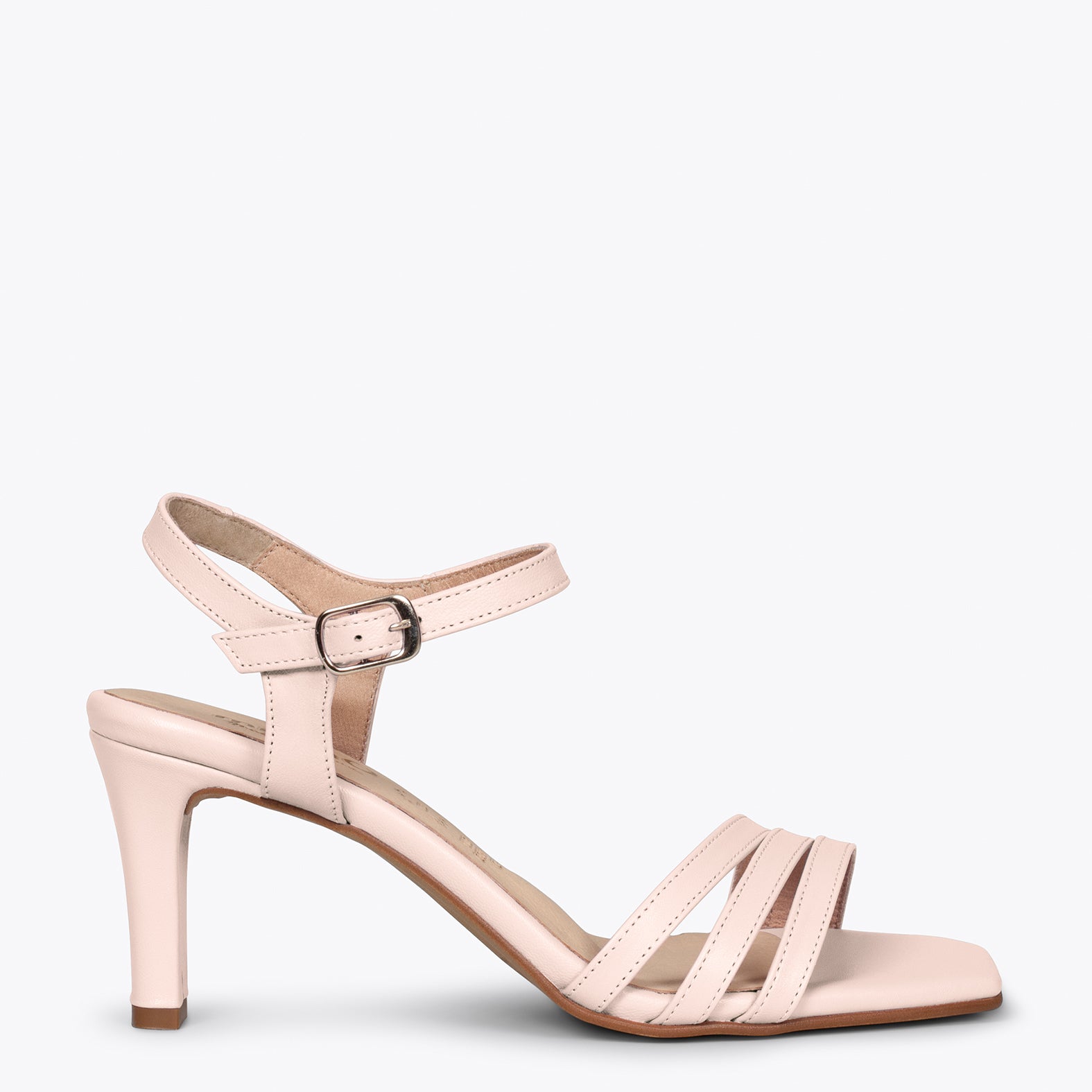 CANNES – NUDE strap high heel sandal