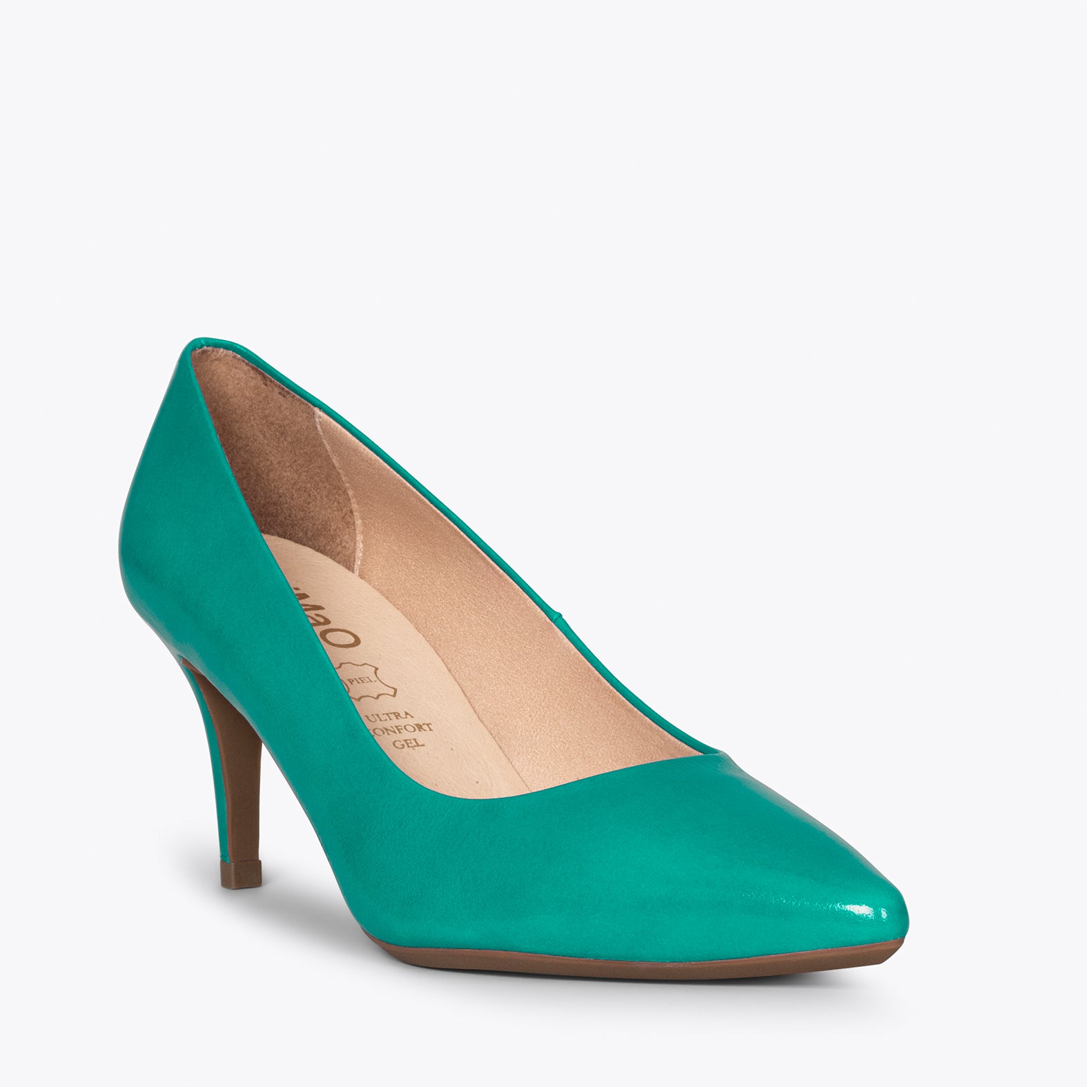 STILETTO PATENT – TURQUOISE patent leather stiletto heel