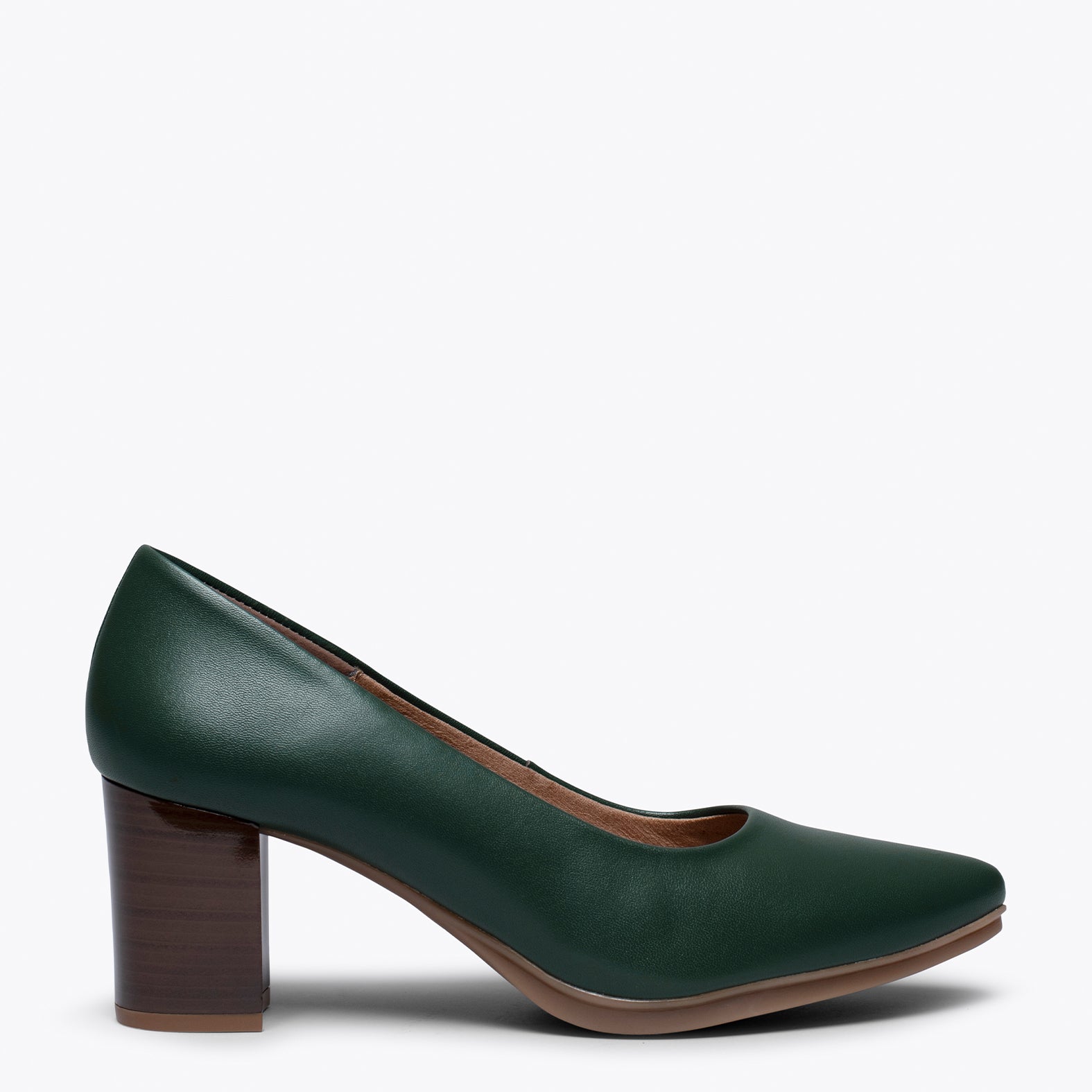 URBAN S SALON - GREEN mid heel