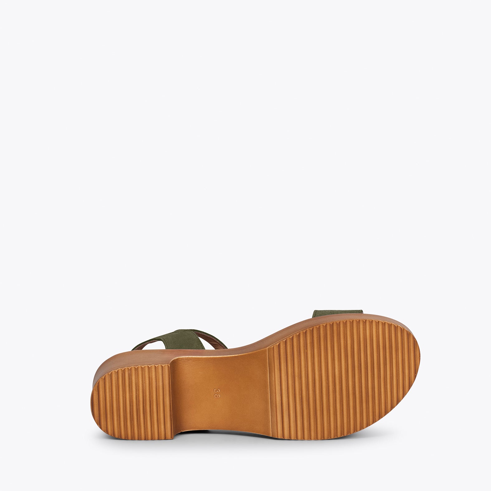 CALA – KHAKI sandals with platform