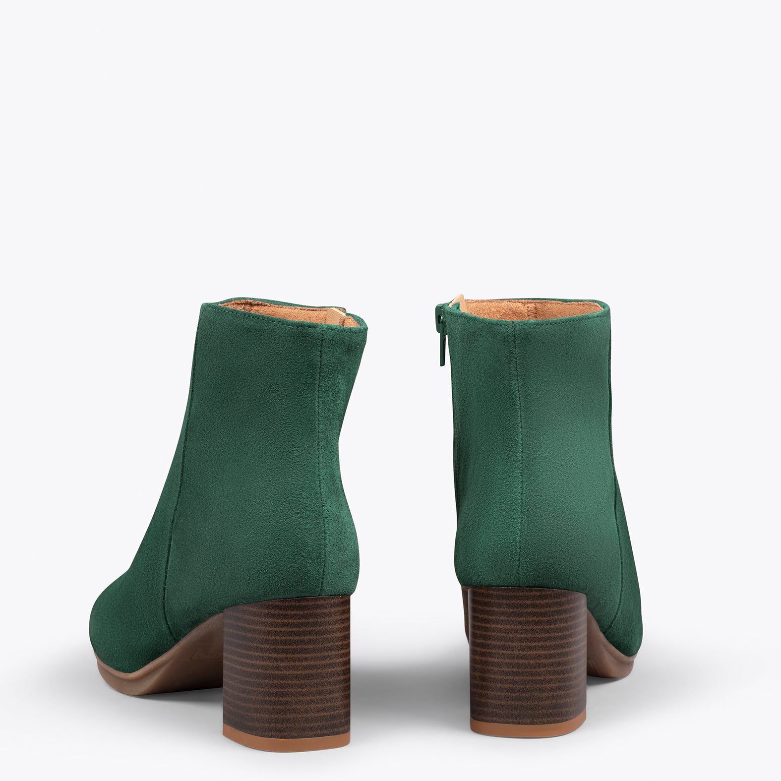 CITY -  Botines de tacón ancho y punta fina VERDE - miMaO ®