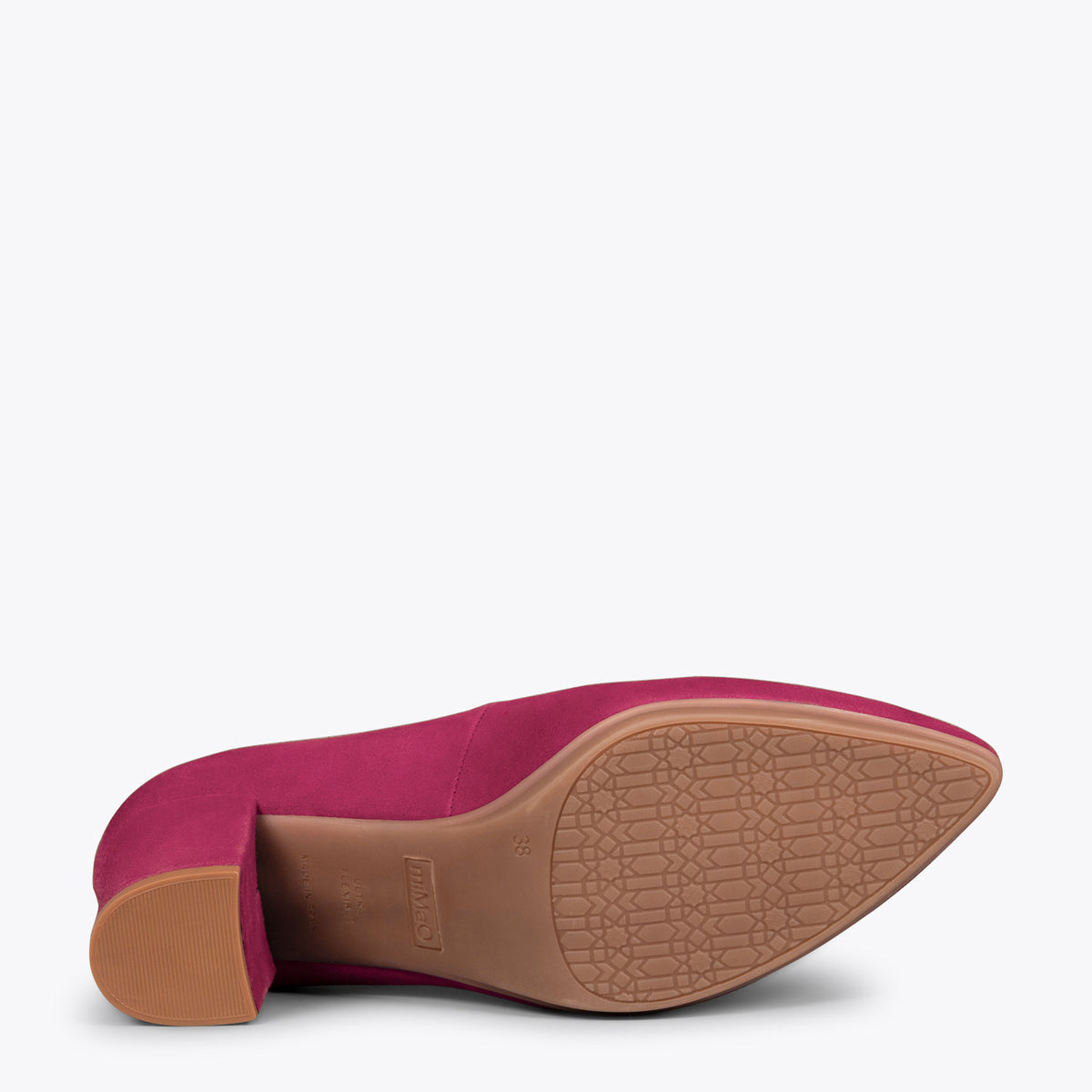 URBAN S – BURGUNDY suede mid heels