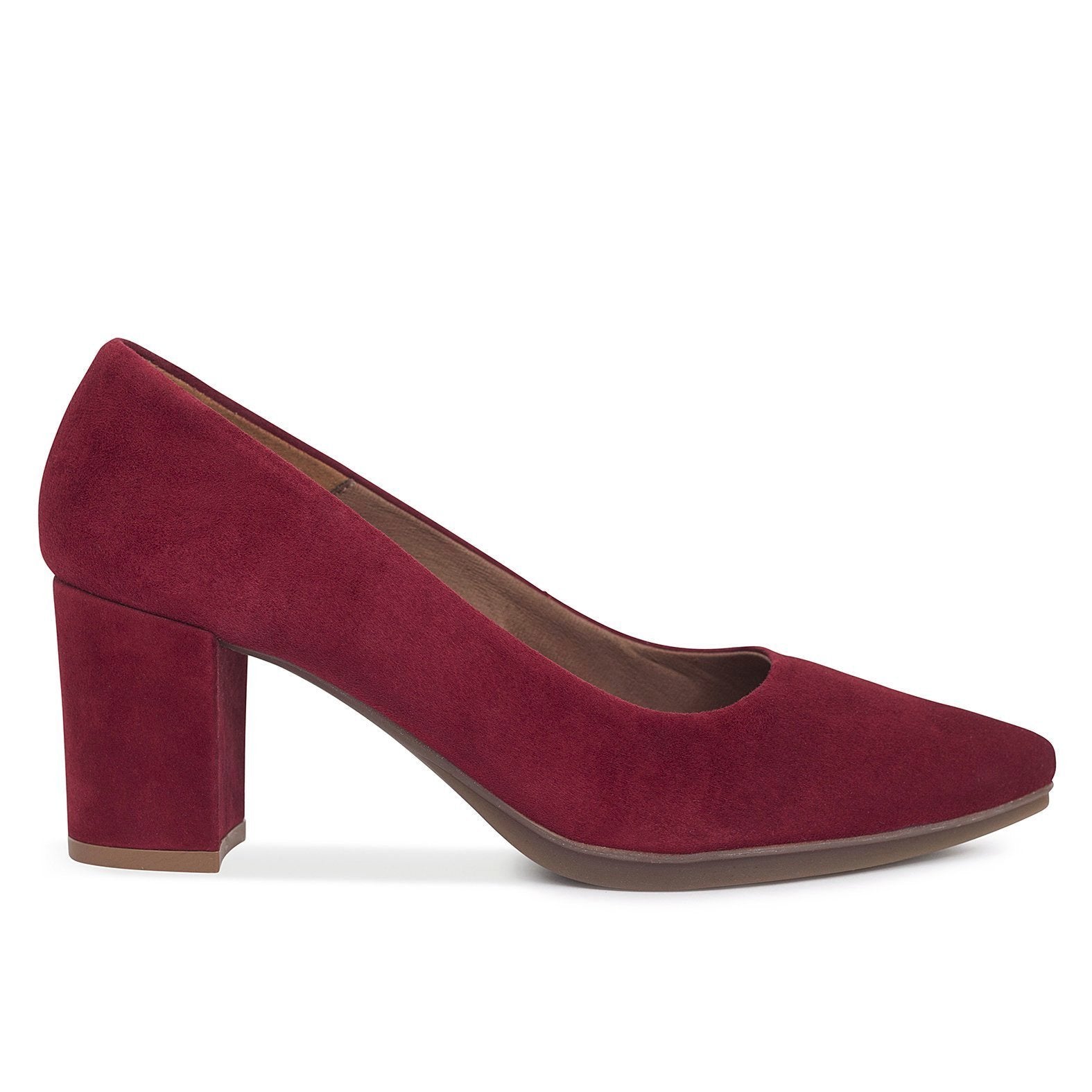 URBAN S - Zapatos ROJOS CEREZA mujer tacón ancho