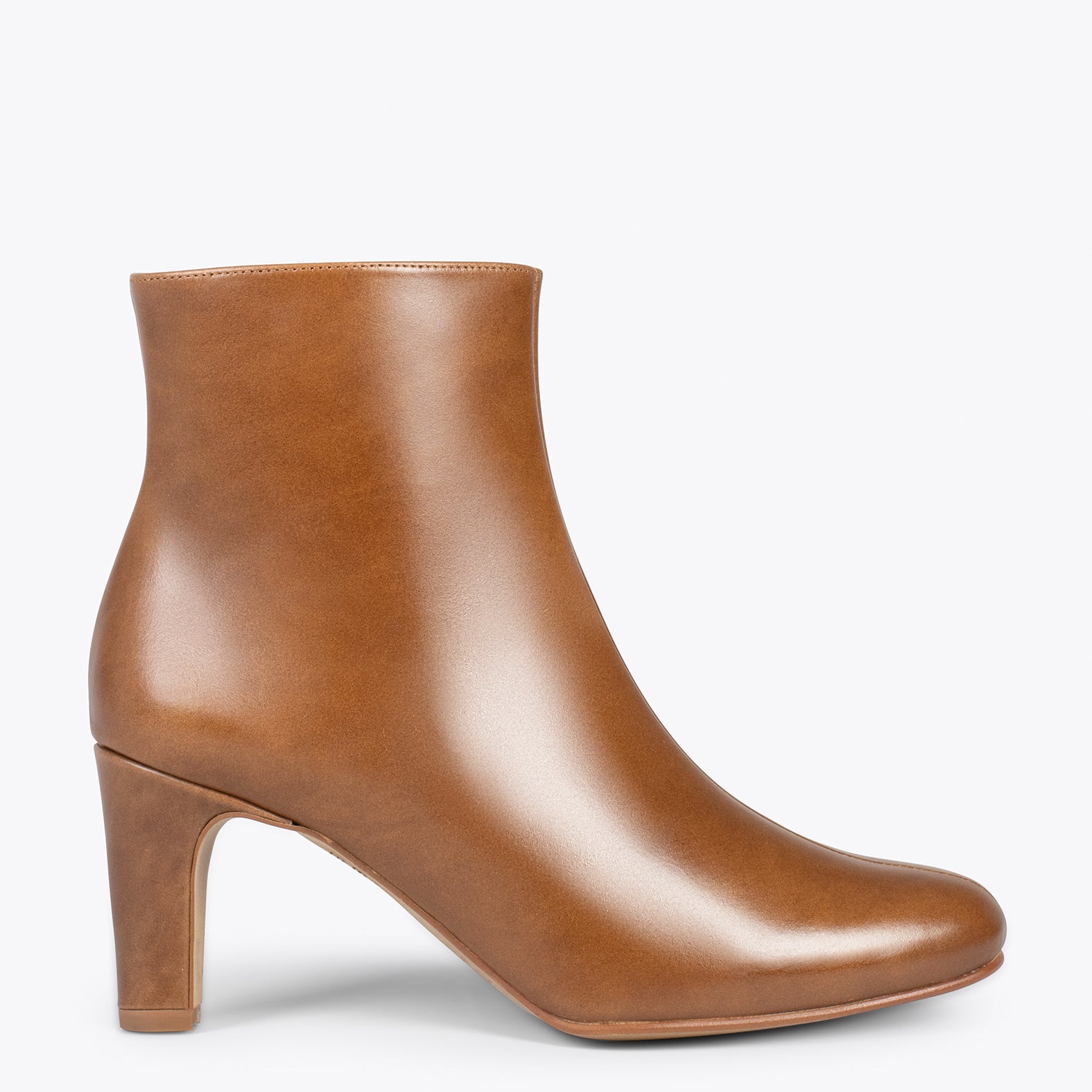 DAILY – CAMEL leather bootie