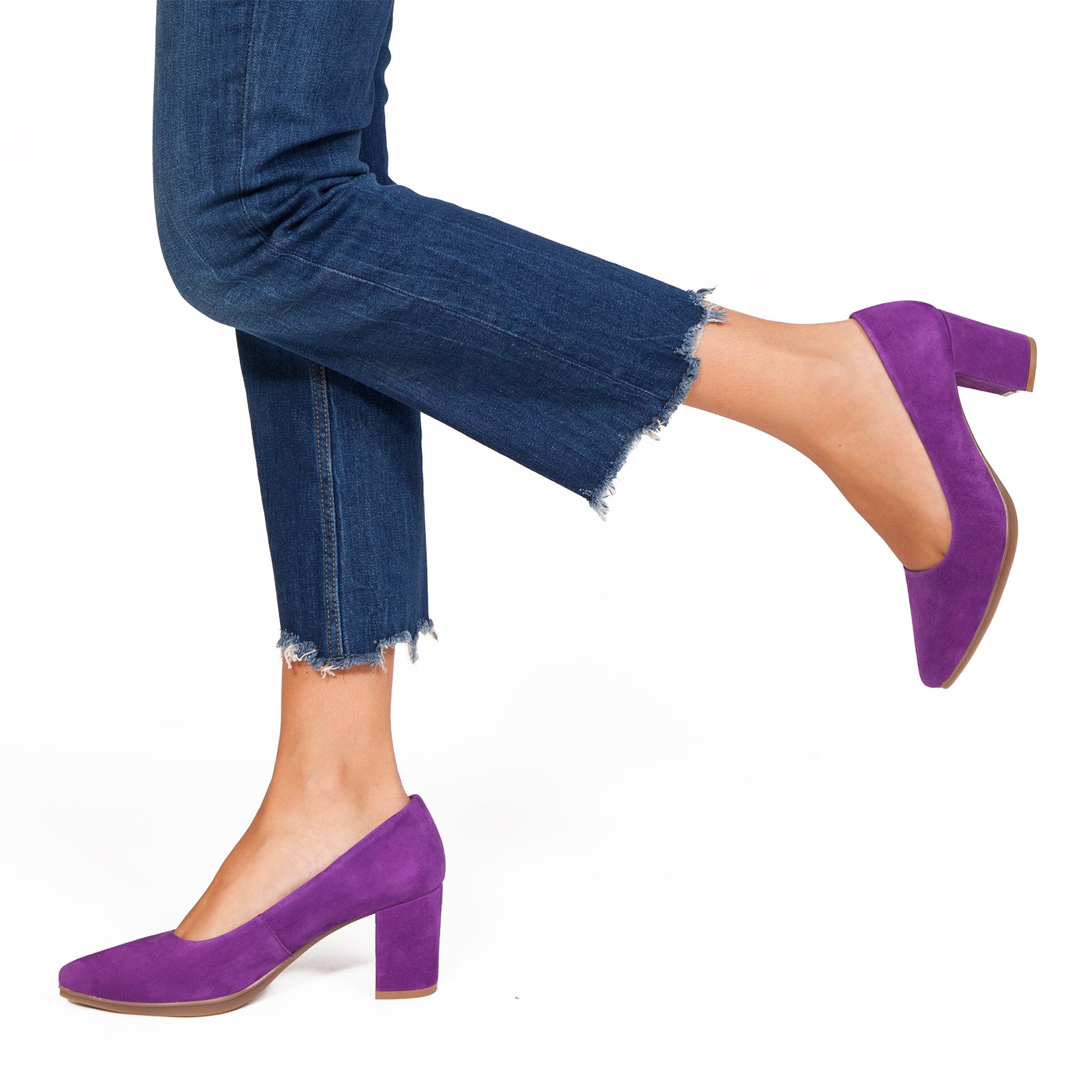 URBAN S - Zapatos mujer tacón ancho VIOLETA