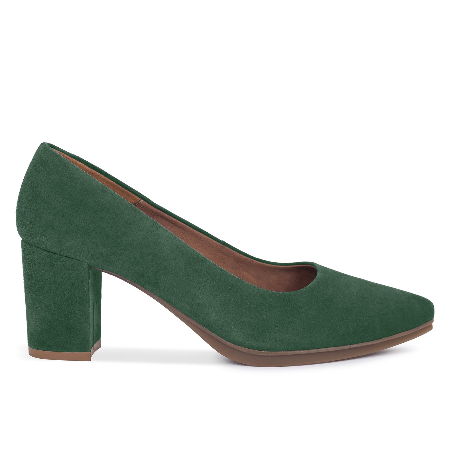 URBAN S - Zapatos mujer tacón ancho VERDE PINO